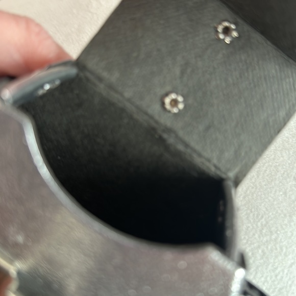 Vintage Silver Little Bag with Black Strap - Picture 8 of 12